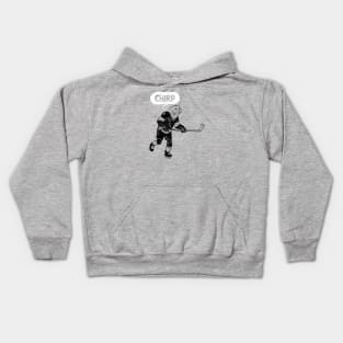 Hockey Chirp (black version) Kids Hoodie